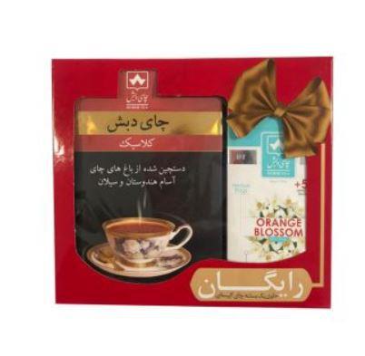 چای کلاسیک دبش 500 گرمی با دمنوش کیسه ای بسته 25 عددی